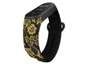 Řemínek Mi-Band na Xiaomi Mi Band 3/4 - motiv Baroko, černý 

 obrázek produktu 2 z 3