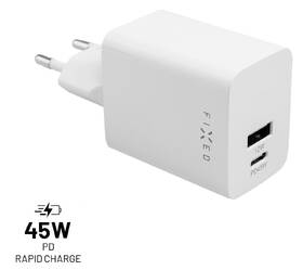 Nabíječka do sítě FIXED Mini, USB-C PD/USB, 45W bílá

 obrázek produktu 1 z 7
