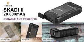 Powerbanka Viking SKADI II, 20000 mAh, bezdrátové nabíjení černá

 obrázek produktu 4 z 8