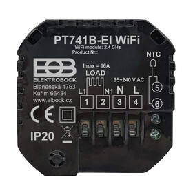 Termostat Elektrobock PT741B-EI Wi-Fi, prostorový černý

 obrázek produktu 5 z 5