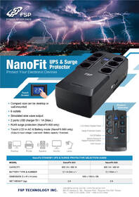 Záložní zdroj FSP NanoFit 600, 600VA/360 W, 2xUSB power, LED, offline černý

 obrázek produktu 3 z 4