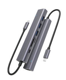 USB Hub Spello by Epico USB-C Slim 7v1 stříbrný

 obrázek produktu 2 z 4