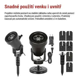 Dekorativní LED projektor EMOS XMAS, IP44 černý

 obrázek produktu 4 z 6