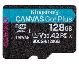 Paměťová karta Kingston MicroSDXC 128GB U3 UHS-I (200R/100W) + adaptér 

 obrázek produktu 3 z 4