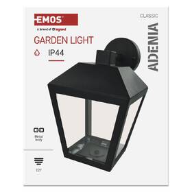 Nástěnné svítidlo EMOS Adenia ZGB020P, zahradní, E27, IP44, MAX 15W černé

 obrázek produktu 3 z 8