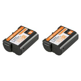 Baterie Jupio 2x EN-EL15C 2100 mAh + duální nabíječka (Nikon) černá

 obrázek produktu 2 z 3