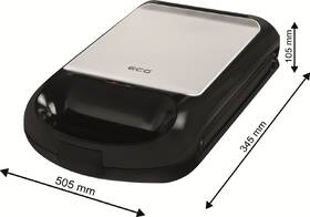 Sendvičovač ECG S 4310 QUATTRE černý/nerez

 obrázek produktu 14 z 26