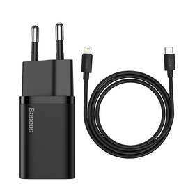 Nabíječka do sítě Baseus Super Si Quick Charger, 20W + USB-C/Lightning kabel 1m černá

 obrázek produktu 3 z 4