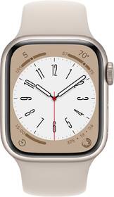 Chytré hodinky Apple GPS 41mm pouzdro z hvězdně bílého hliníku - hvězdně bílý sportovní řemínek 

 obrázek produktu 1 z 8