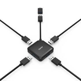 USB Hub Hama USB,USB-C/4x USB 3.2 Gen 1 černý

 obrázek produktu 3 z 3
