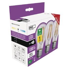 Žárovka LED EMOS Filament klasik, 5W, 1060lm, E27, neutrální bílá (3 ks) 

 obrázek produktu 6 z 13