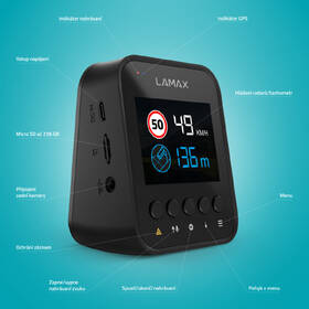 Autokamera LAMAX F10 GPS 4K černá barva
