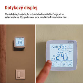 Termostat EMOS OpenTherm, pokojový, programovatelný, drátový bílý

 obrázek produktu 11 z 13