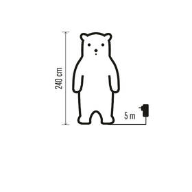 LED dekorace EMOS lední medvěd s vánočním dárkem, nafukovací, 240 cm, venkovní i vnitřní, studená bílá 

 obrázek produktu 3 z 4