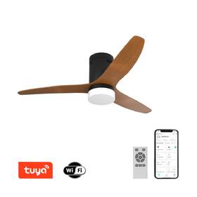Stropní svítidlo IMMAX NEO LITE VENTO SMART s ventilátorem 18W Tuya Wi-Fi černé/hnědé

 obrázek produktu 2 z 8