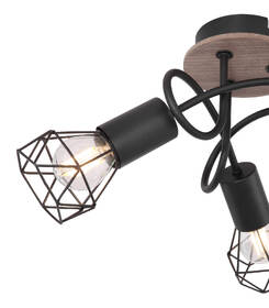 Bodové svítidlo GLOBO Xara I, 3xE14, 40W černé/dřevo

 obrázek produktu 2 z 2
