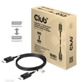 Kabel Club3D DisplayPort 2.1 / DisplayPort 2.1, 4K120Hz/8K60Hz HDR (M/M), 1,2m černý

 obrázek produktu 4 z 4