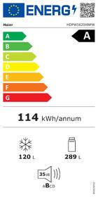 Chladnička s mrazničkou Haier HDPW5620ANPW bílá barva
