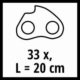 Řetěz pilový Einhell 20 cm 1,1 33T 3/8 4500193 

 obrázek produktu 1 z 3