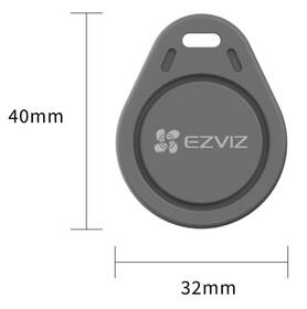 Čip EZVIZ bezkontaktní, pro videotelefony a chytré zámky (4ks) šedá barva
