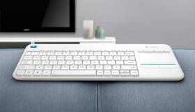 Klávesnice Logitech K400 Plus, CZ/SK bílá

 obrázek produktu 6 z 6
