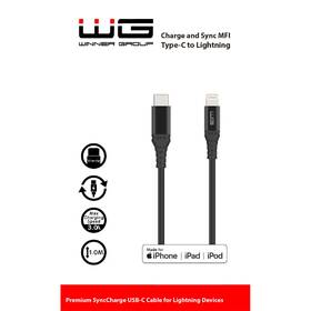 Kabel WG USB-C/Lightning, MFi, 1m černý

 obrázek produktu 1 z 1