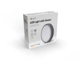 Stropní svítidlo Solight Siena, se senzorem, 20W, 1500lm, 4000K, IP54, 23cm šedé

 obrázek produktu 8 z 8