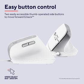 Myš Trust Bayo II Ergonomic bílá

 obrázek produktu 6 z 11