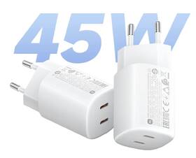Nabíječka do sítě Xiaomi Nano Turbo Charging 45W 2×USB-C bílá

 obrázek produktu 2 z 5