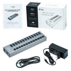 USB Hub i-tec 13x USB 3.0, 60W stříbrný

 obrázek produktu 3 z 4