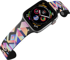 Řemínek Mi-Band na Apple Watch 42/44/45/49 mm - motiv Indiánský vzor, černý 

 obrázek produktu 3 z 3