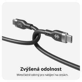 Kabel Hyper Silicone 240W, USB-C / USB-C, 2 m černý

 obrázek produktu 2 z 5