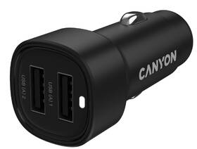 Adaptér do auta Canyon OnDrive 24  24W 2xUSB-A černý

 obrázek produktu 2 z 9