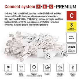 LED řetěz EMOS CHAIN 50LED, IP44, CW (5m) bílý

 obrázek produktu 3 z 6