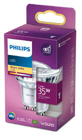 Žárovka LED Philips bodová, 3,5W, GU10, teplá bílá 

 obrázek produktu 2 z 2