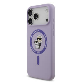 Kryt na mobil Karl Lagerfeld Liquid Silicone Karl and Choupette MagSafe na Apple iPhone 17 Pro Max fialový

 obrázek produktu 2 z 7