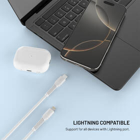 Kabel FIXED Liquid silicone USB-C/Lightning, PD, 60W, 1,2m bílý

 obrázek produktu 1 z 5