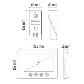 Dveřní videotelefon EMOS EM-03M 2WIRE 

 obrázek produktu 7 z 13
