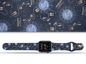 Řemínek Harry Potter na Apple Watch 42/44/45/49 mm - motiv Bradavice, modrý 

 obrázek produktu 1 z 3