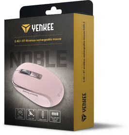 Myš YENKEE YMS 2085PK Dual mode NOBLE růžová

 obrázek produktu 6 z 6