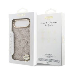 Kryt na mobil Guess PU Leather 4G Gold Frame MagSafe na Apple iPhone Air růžový

 obrázek produktu 7 z 7