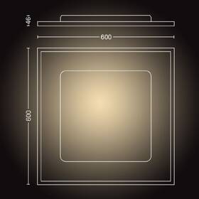 Stropní svítidlo Philips Aurelle White Ambiance panel čtvercový 60x60cm bílé

 obrázek produktu 2 z 8