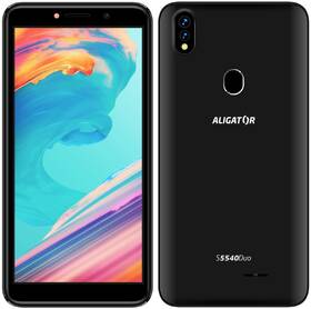 Mobilní telefon Aligator S5540 Dual SIM - ZÁNOVNÍ - 12 měsíců záruka černá barva

