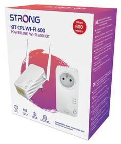Síťový rozvod LAN po 230V Strong Powerline WF 600 DUO FR, 2ks bílý

 obrázek produktu 3 z 3