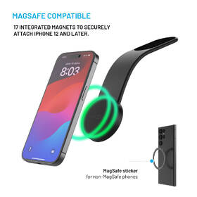 Držák na mobil FIXED MagFloppy, MagSafe, na suchý zip černý

 obrázek produktu 2 z 10