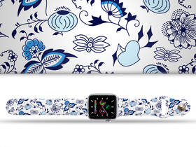 Řemínek Mi-Band na Apple Watch 42/44/45/49 mm - motiv Cibulák, bílý 

 obrázek produktu 1 z 3