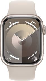 Chytré hodinky Apple GPS 41mm pouzdro z hvezdně bílého hliníku - hvězdně bílý sportovní řemínek - S/M 

 obrázek produktu 1 z 9