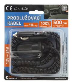Kabel prodlužovací Compass 07426 12/24V 10A 5m 

 obrázek produktu 3 z 3