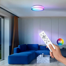 Stropní svítidlo Solight Floco, 30W + 6W RGB bílé

 obrázek produktu 9 z 10