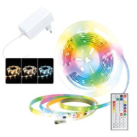 LED pásek Solight RGB + 3CCT, 5m, sada s 24V, IP65 bílý

 obrázek produktu 1 z 6